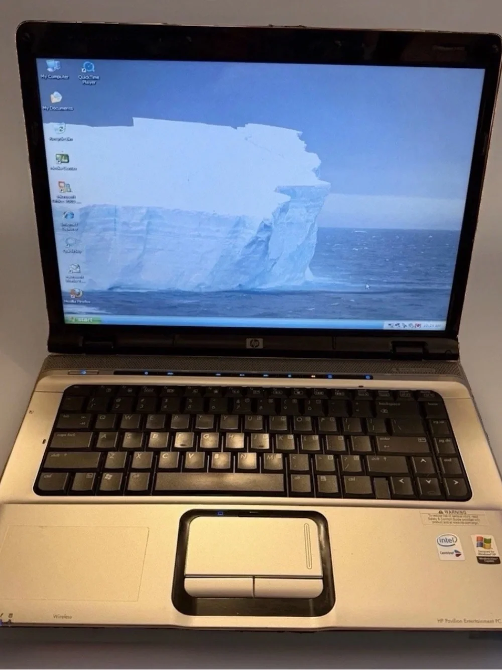 Vintage 2004 HP Pavilion Entertainment & Gaming Laptop Battery Good Test & Works